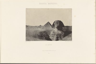 Egypt Moyenne. Le Sphinx. - Maxime Du Camp