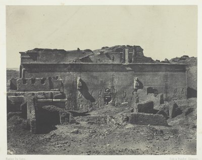 Façade postérieure, Grand Temple de Dendérah (Teutyres), Haute Égypte - Maxime Du Camp