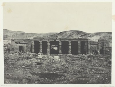 Gournah, Palais de Ménephta 1er, Thèbes, 1849-51, imprimé en 1852 - Maxime Du Camp