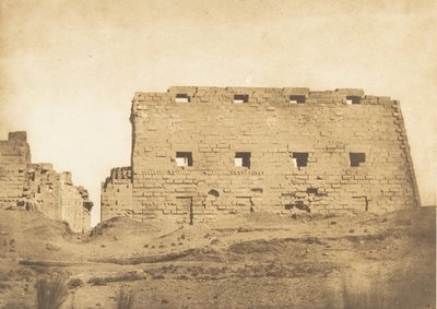 Grand pylône du palais de Karnak, Thèbes, 1849-50 - Maxime Du Camp