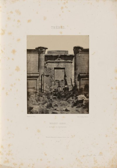 Grand temple de Dendérah - Maxime Du Camp