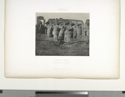 Grande salle hypostyle, Palais de Karnak, Thèbes - Maxime Du Camp