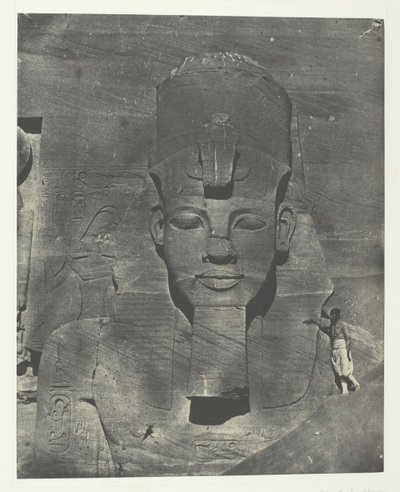 Ibsamboul, Colosse Médial Enfoui du Spéos de Phrè Nubie, Palestine et Syrie, 1849-51, imprimé 1852 - Maxime Du Camp