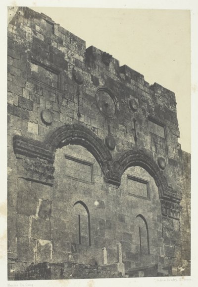 Jérusalem, Porte Dorée (Bab-El-Daharieh); Palestine - Maxime Du Camp