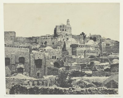 Jérusalem, Quartier Occidental; Palestine - Maxime Du Camp