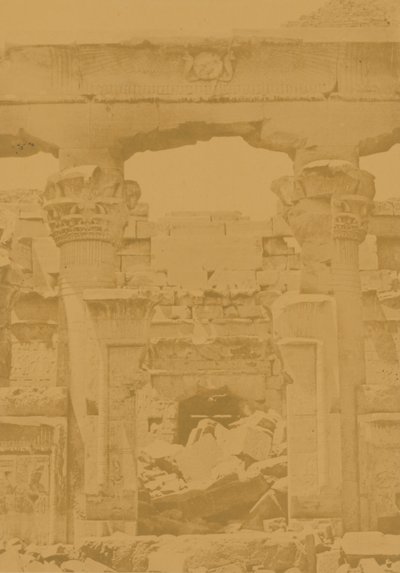 Kalabcheh; entrée du Naos - Maxime Du Camp