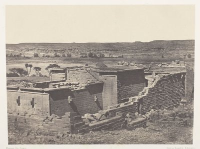Kalabscheh, Vue générale du Temple de Kalabscheh (Talmis) ; Nubie - Maxime Du Camp