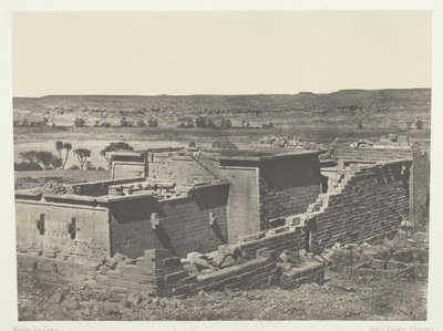Kalabscheh, Vue générale du Temple de Kalabscheh (Talmis) ; Nubie - Maxime Du Camp