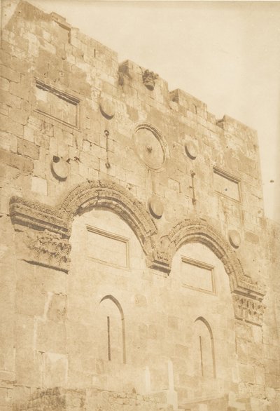 La Porte dorée à Jérusalem, août 1850 - Maxime Du Camp