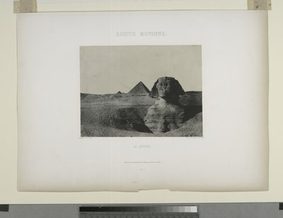 Le Sphinx, Égypte - Maxime Du Camp