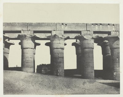 Louqsor, Grande Colonnade du Palais; Thèbes - Maxime Du Camp