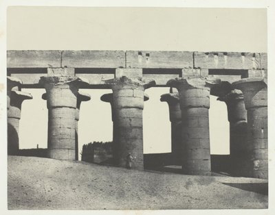 Louqsor, Grande Colonnade du Palais, Thèbes, 1849-1851, imprimé 1852 - Maxime Du Camp
