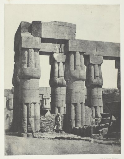 Louqsor, groupe de colonnes dans le palais; Thèbes - Maxime Du Camp