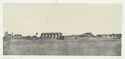 Louqsor, vue générale des ruines ; Thèbes - Maxime Du Camp
