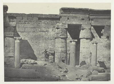 Médinet-Habou, Péristyle du Palais de Ramsès-Méiamoun; Thèbes - Maxime Du Camp