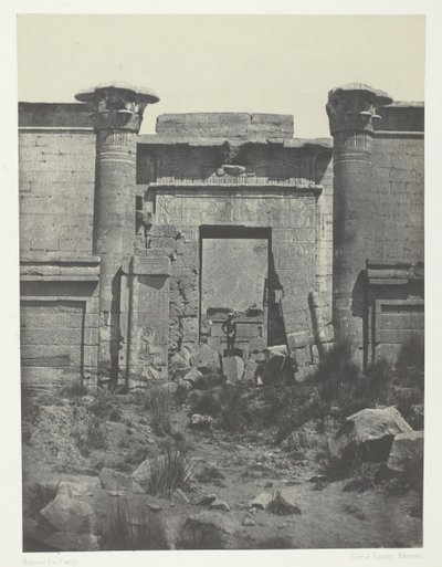 Médinet-Habou, Propylées du Thoutmoseum, Thèbes, 1849-51, imprimé en 1852 - Maxime Du Camp