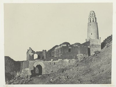 Mosquée de Bellal au Village de Bab; Nubie - Maxime Du Camp