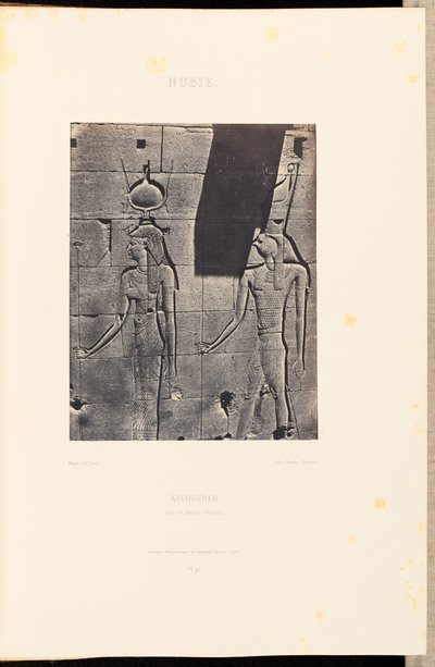 Nubie. Kalabscheh. Isis et Horus-Arsiési - Maxime Du Camp
