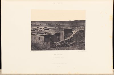 Nubie. Kalabscheh. Vue générale du temple - Maxime Du Camp