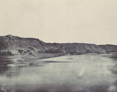 Nubie. Rive Orientale du Nil Village de Bab. Vue prise au sud de Philoe, 1850 - Maxime Du Camp