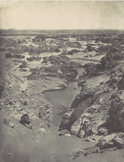 Nubie. Vue Cavalière de la Seconde Cataracte, 1850 - Maxime Du Camp