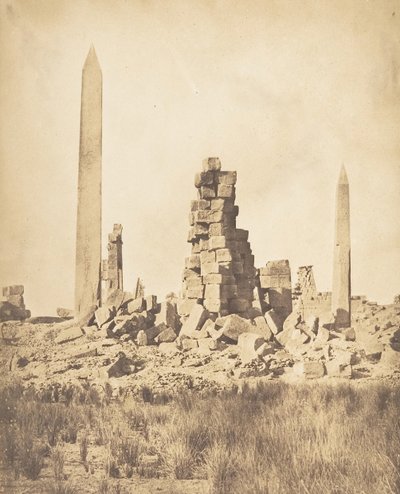Obélisques du Palais de Karnak Thèbes - Maxime Du Camp