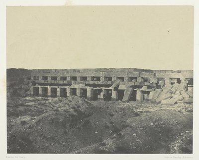 Palais de Karnak, Appartements privés du Palais, Promenoir de Thoutmès III ; Thèbes - Maxime Du Camp