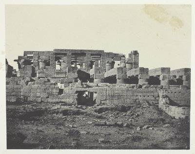 Palais de Karnak, entrée méridionale de la salle hypostyle ; Thèbes - Maxime Du Camp