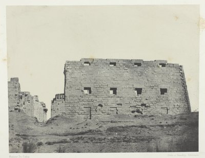Palais de Karnak, Grands Pylônes du Sud-Ouest; Thèbes - Maxime Du Camp