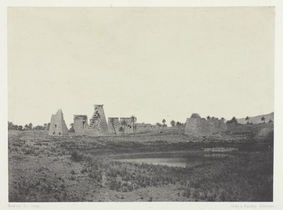 Palais de Karnak, Propylées du Sud; Thèbes - Maxime Du Camp