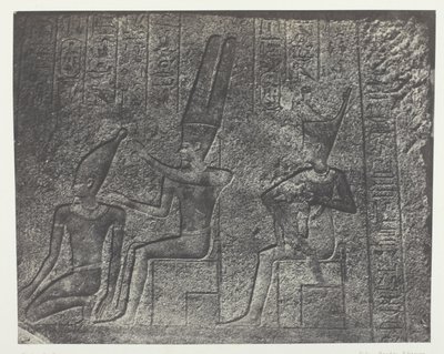 Palais de Karnak, Sculptures Extérieures du Sanctuaire de Granit; Thèbes - Maxime Du Camp