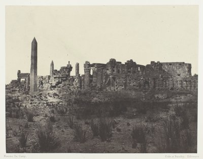 Palais de Karnak, Vue Générale des Ruines, Prise au Nord; Thèbes - Maxime Du Camp