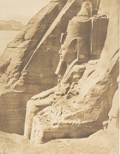 Profil du Colosse oriental du Spéos de Phré, à Abousembil Portrait de Ramsès - Maxime Du Camp