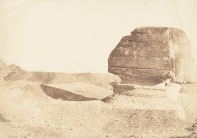 Profil du grand Sphinx, pris du Sud - Maxime Du Camp