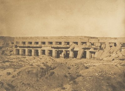 Promenoir de Thoutmès III - Dernières galeries du Palais de Karnac Thèbes, 1849-50 - Maxime Du Camp