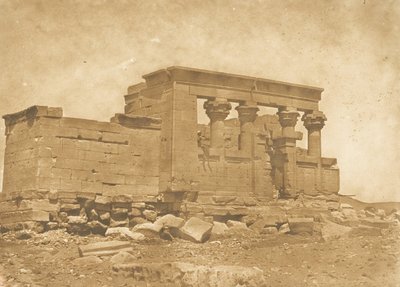 Pronaos du Temple de Déboude Parembole, 10 avril 1850 - Maxime Du Camp