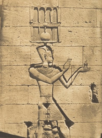 Ptolémée-Césarion - Bas-relief du Temple de Kalabcheh Talmis - Maxime Du Camp