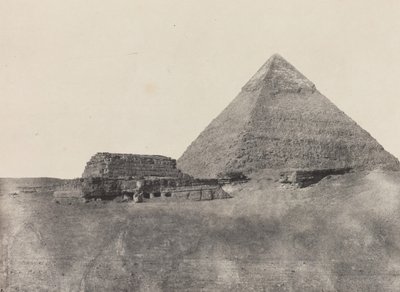 Pyramide de Chéops, Égypte Moyenne, 1849-51, imprimé en 1852 - Maxime Du Camp