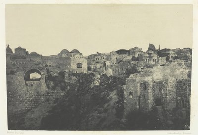 Quartier occidental, Jérusalem, Palestine, 184951, imprimé en 1852 - Maxime Du Camp