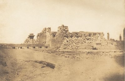 Ruines de la Salle Hypostyle du Palais de Karnac - Vue prise du Sud-Ouest, 1849-50 - Maxime Du Camp