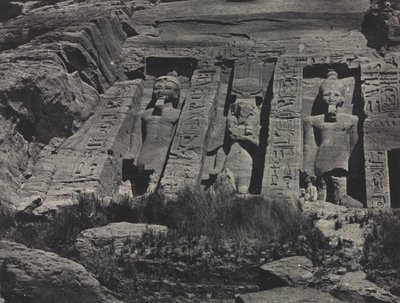 Partie sud du temple rupestre de Hathor, Abou Simbel - Maxime Du Camp