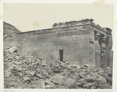 Temple de Dandour Ancienne Tantour, dédié à la Triade Osiris-Isis-Horus, Nubie, 1849-51 - Maxime Du Camp