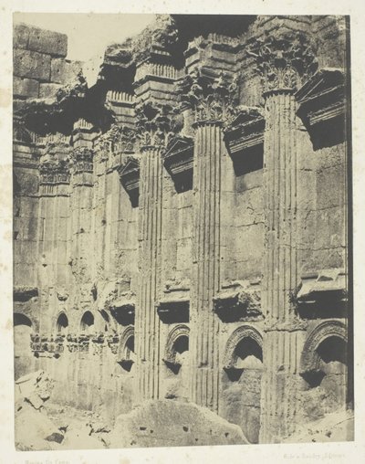 Temple De Jupiter à Baalbeck (Héliopolis, Intérieur Du Naos; Syrie - Maxime Du Camp