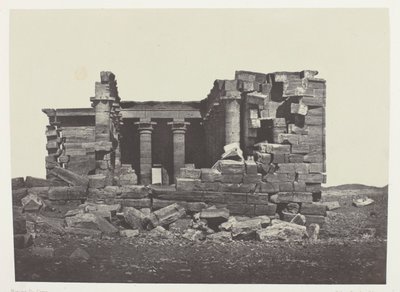 Temple De Maharakkah (Hièra Sycaminos Des Grecs); Nubie, plate 96 from the album "Egypte, Nubie, Palestine et Syrie" (1852) - Maxime Du Camp