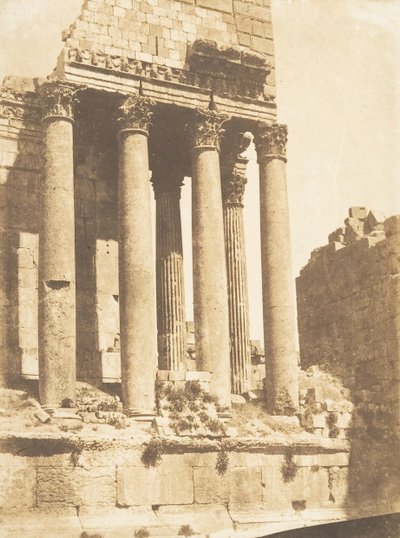 Temple de Jupiter, à Baalbek Héliopolis, 15 septembre 1850 - Maxime Du Camp