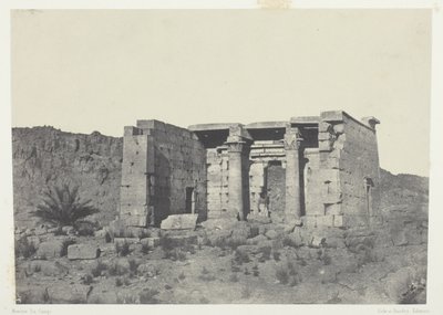 Temple de Tafeh (Ancienne Taphis), Nubie - Maxime Du Camp