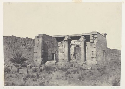 Temple de Tafeh (Ancienne Taphis), Nubie - Maxime Du Camp