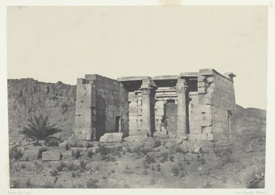 Temple de Tafeh Ancienne Taphis, Nubie - Maxime Du Camp