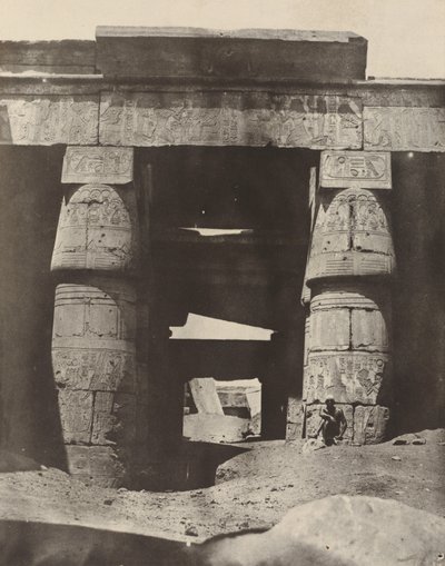 Thèbes : Karnak, Portique du Temple de Khons, 1850 - Maxime Du Camp