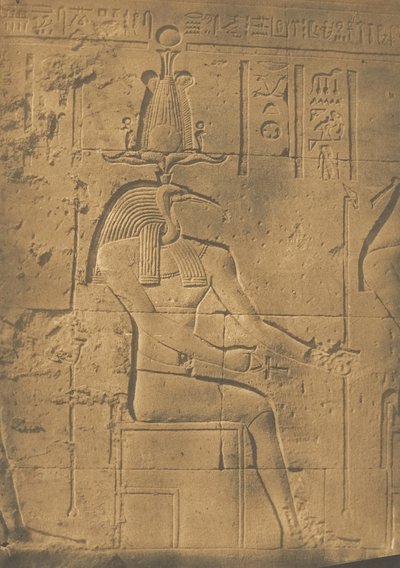 Thot Ibiocéphale Dieu des Lettres à Philae, avril 1850 - Maxime Du Camp